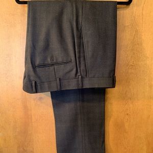 BrooksBrothers charcoal/twill 36W32L Men’s Trouser